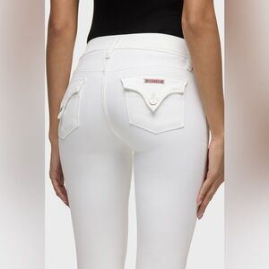 Hudson Beth Flap Pocket White Baby Bootcut